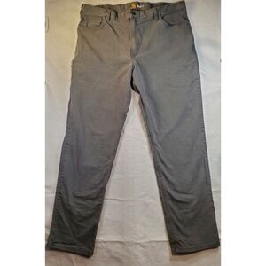 Carhartt Mens Relaxed Fit Rugged Work Pants 102517 Gray Straight Leg Size 42x30
